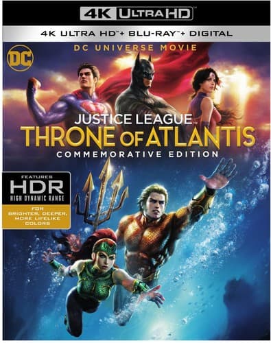 Front. Justice League: Throne of Atlantis (Commemorative Edition) (DCU)   - 4K Blu-Ray.