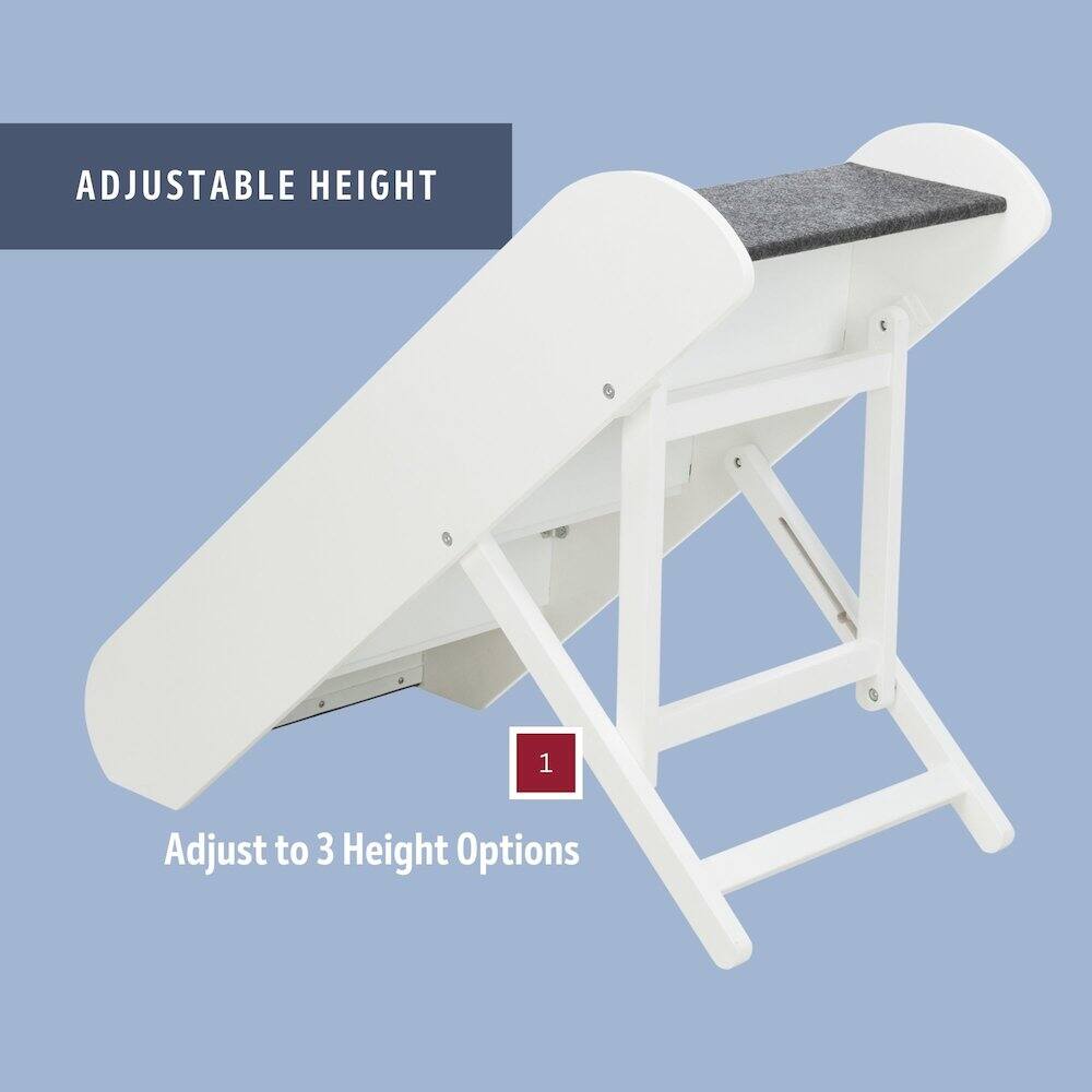 ADJUSTABLE HEIGHT  
1 Adjust to 3 Height Options