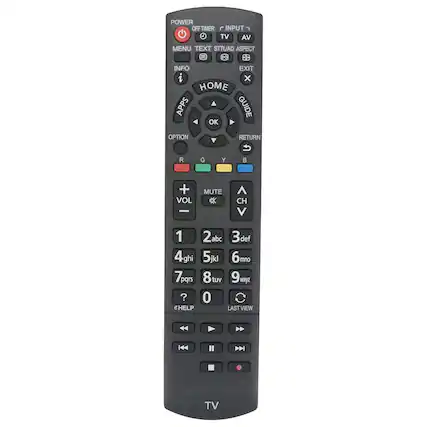 POWER
OFF TIMER
INPUT
TV AV
MENU TEXT STTL/AD ASPECT
INFO
EXIT
HOME
APPS
GUIDE
OK
OPTION
RETURN
VOL +
MUTE
CH ↑
1 2abc
4ghi 5jkl
7pqrs 8tuv
0
HELP
LASTVIEW
TV
