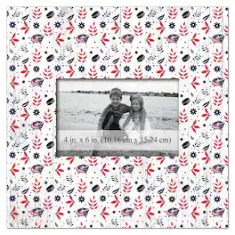 Fan Creations - Columbus Blue Jackets 10'' x 10'' Floral Pattern Frame - Multicolor