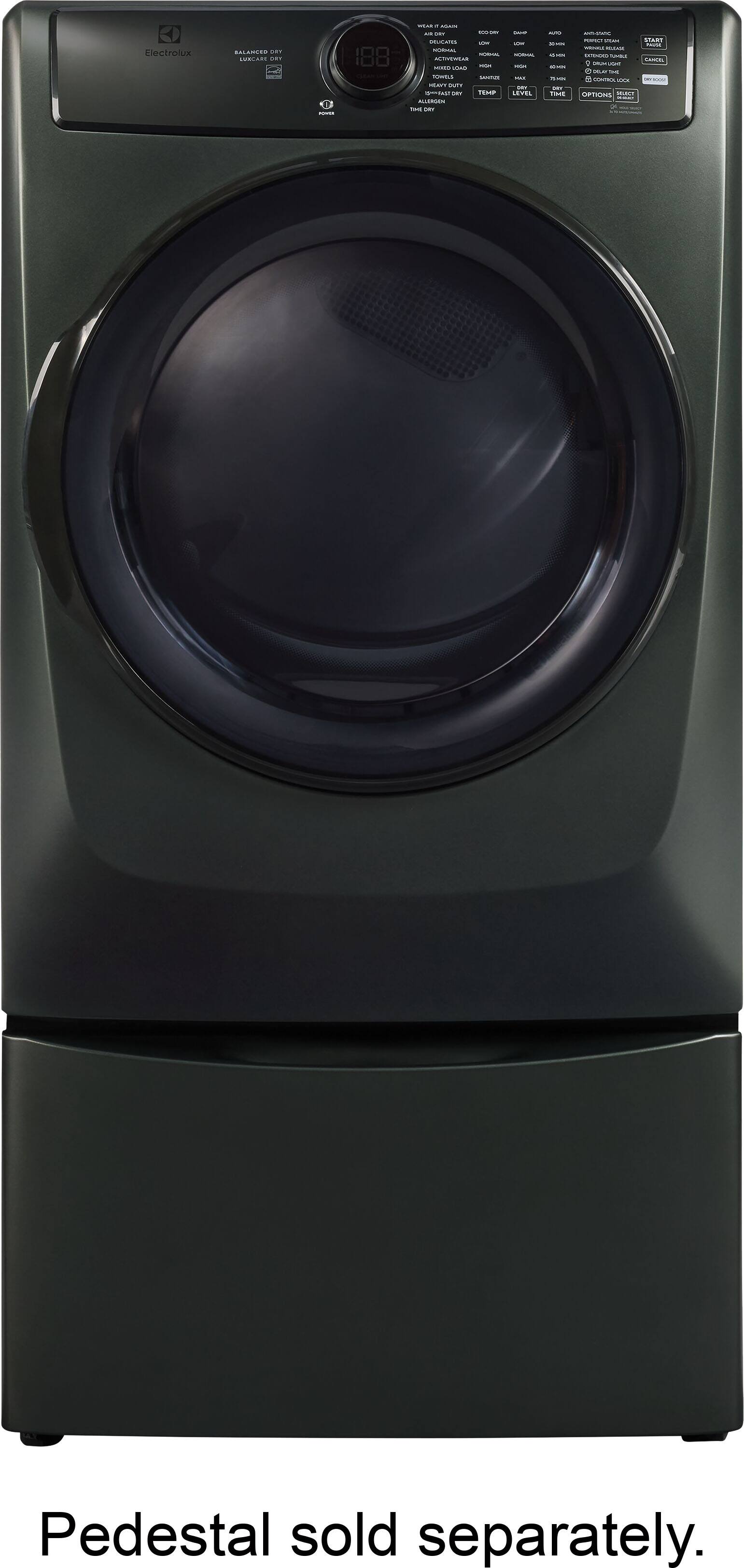 Electrolux

COLE LUCCASE ...
188
.. - XX - CHEE PORIMAL EDITIONS 00 COOKICSE TERWILS - FOLEET COOK FORM THE TEMP ELLESSEN TIME LORCE
- - LEVEL
- - TIME
- START CAMPIN * - SOLAY " LEANTA SIPTISUS DELICE

Pedestal sold separately.