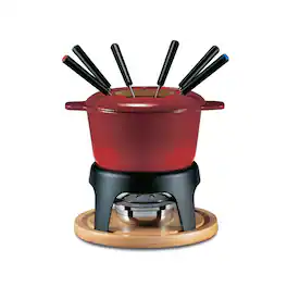 Swissmar - Sierra 11 Piece Cast Iron Fondue Set - Cherry