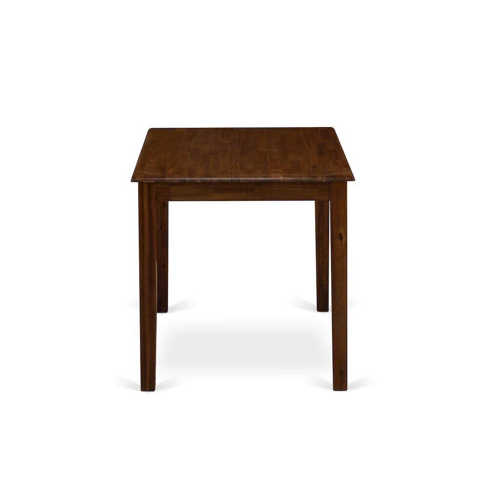 Left. FurniFact - Walnut Rectangular Wood Dining Table - Walnut.