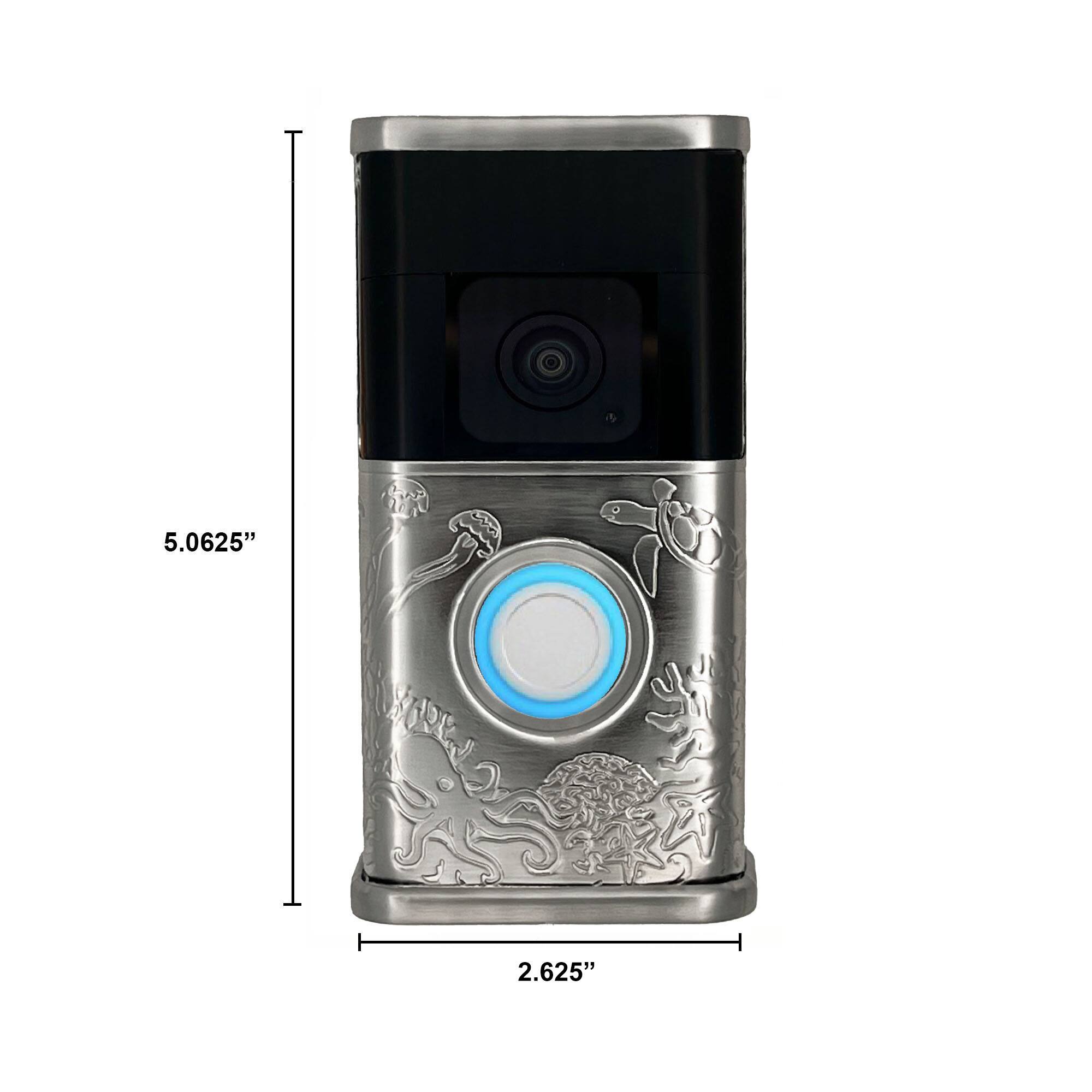 The dimensions of the device are 5.0625" in height and 2.625" in width.