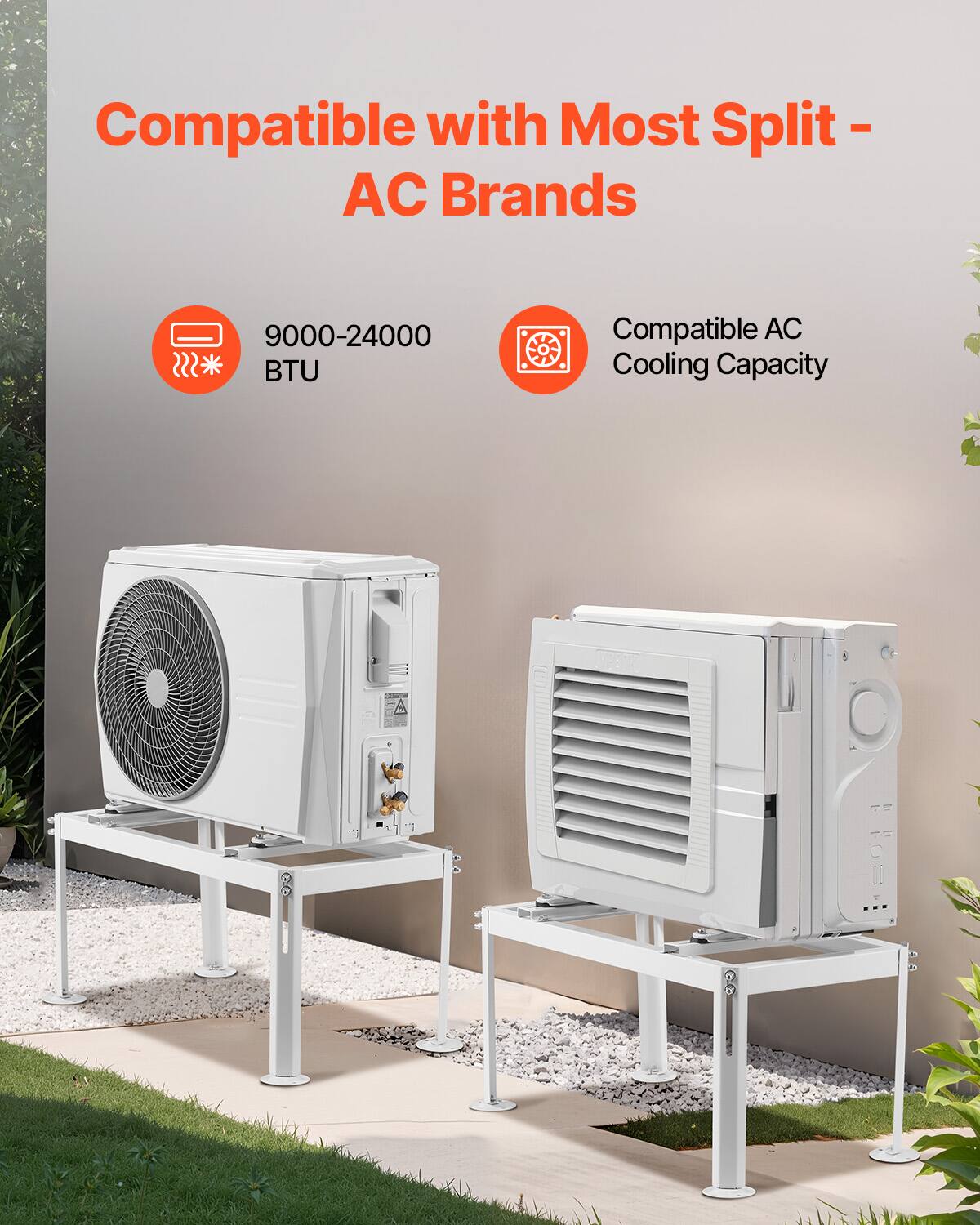 Compatible with Most Split-AC Brands  
9000-24000 BTU  
Compatible AC Cooling Capacity