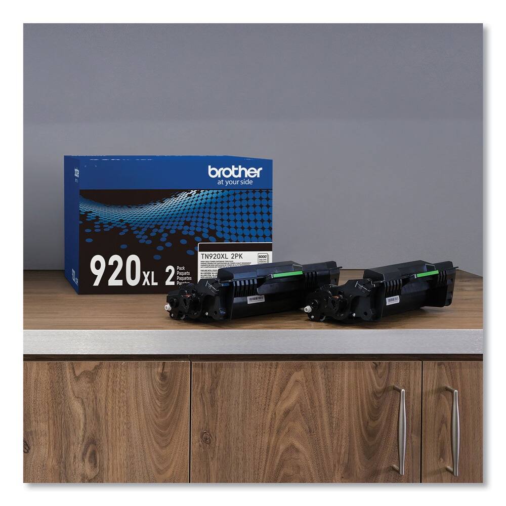 Brother at your side  
TN920XL 2PK  
920 XL  
Pack 2 Paquets  
2 Packets  
2 Paquetes