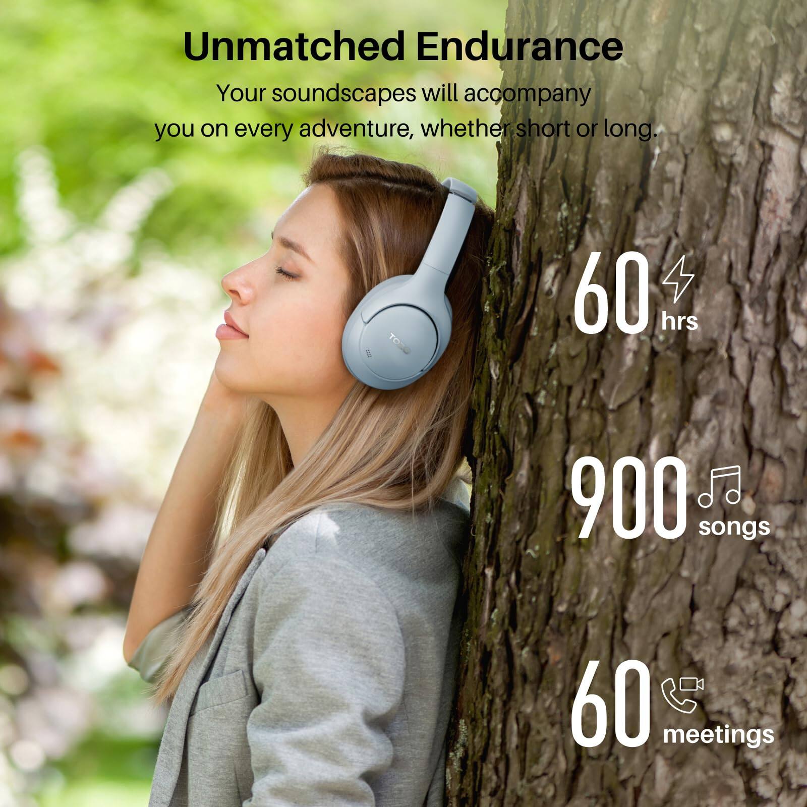 Unmatched Endurance
Your soundscapes will accompany you on every adventure, whether short or long.
60 hrs
900 songs
60 meetings