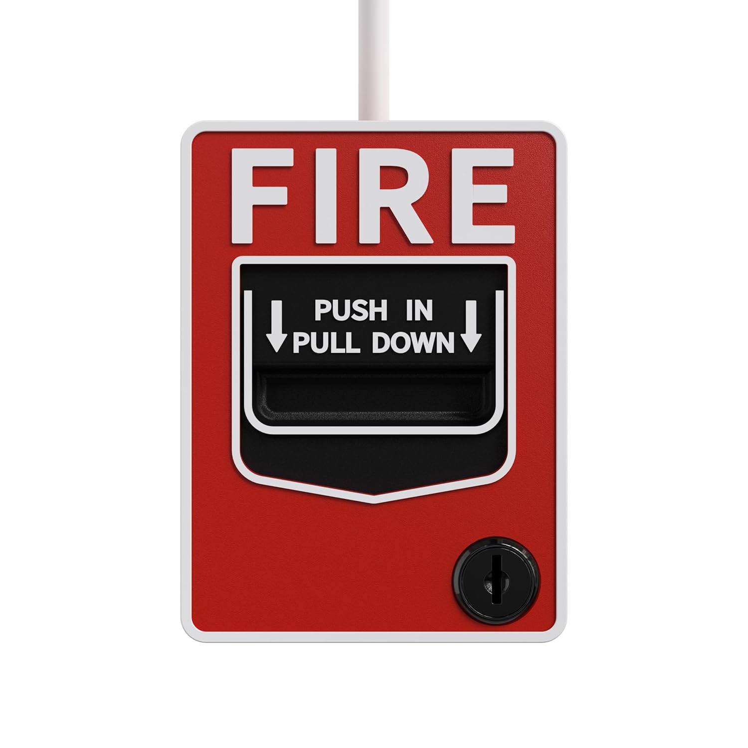 FIRE  
PUSH IN  
PULL DOWN