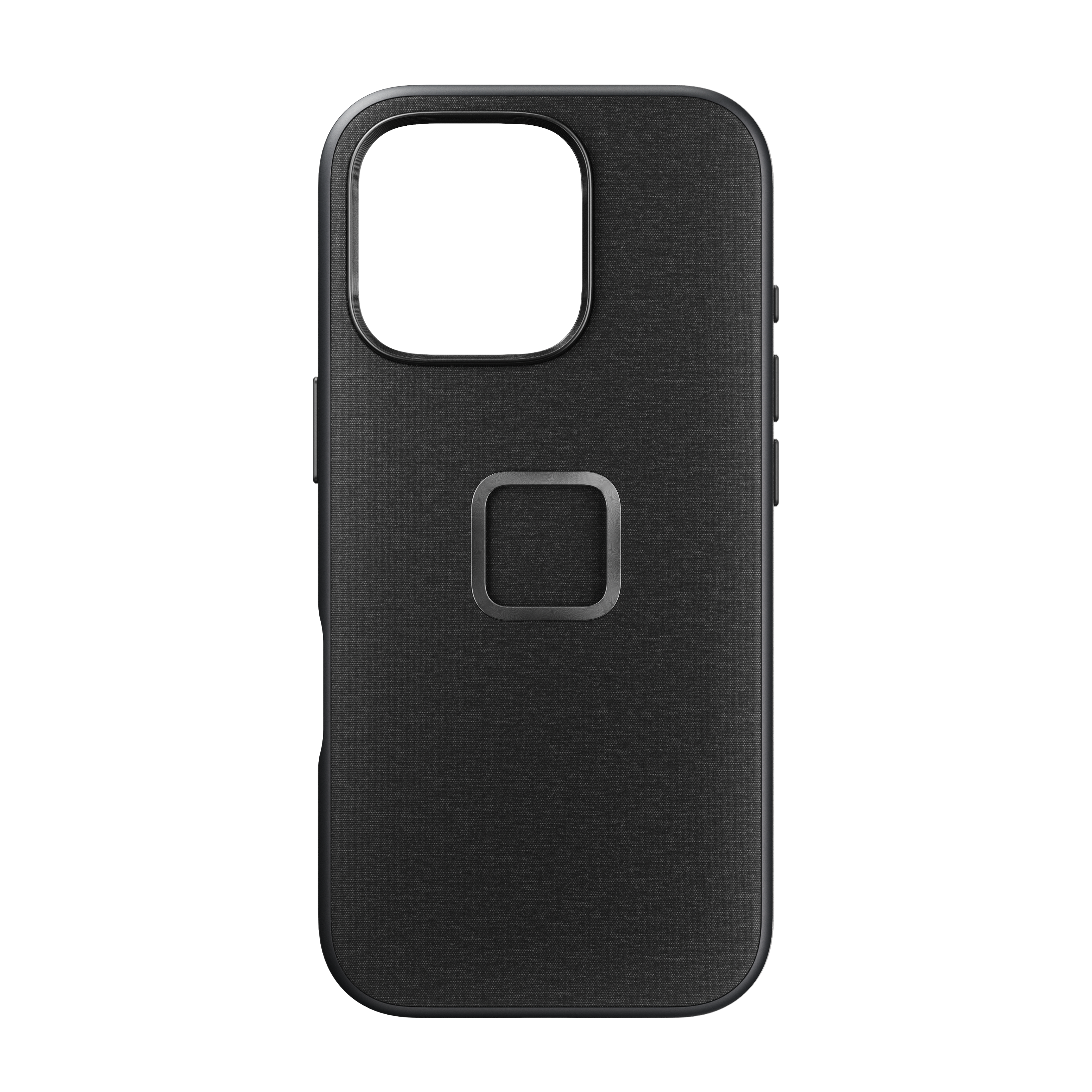 Front. Peak Design - Everyday Fabric Case for iPhone 16 Pro - Charcoal.