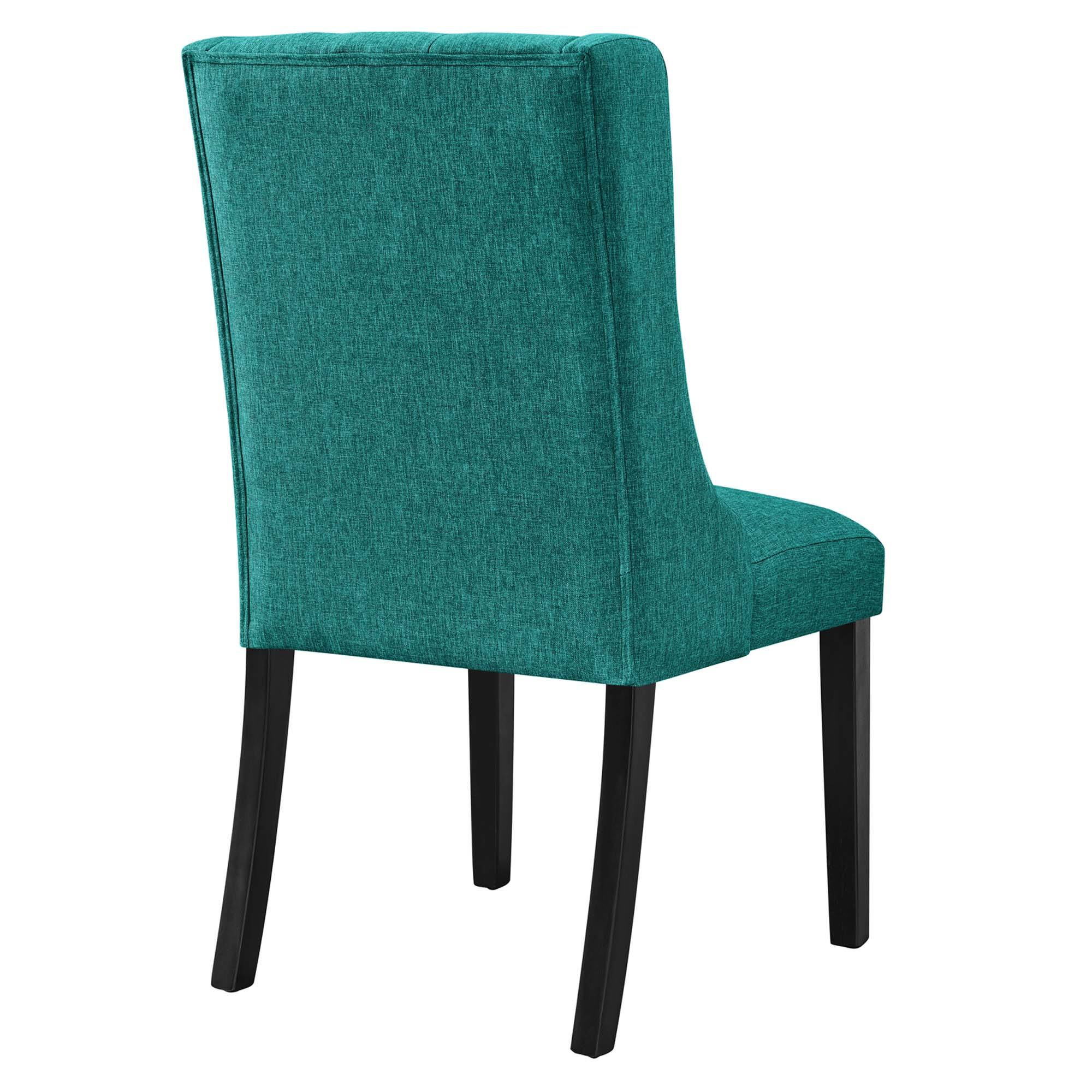 Back. Modway - Baronet Button Tufted Fabric Dining Chair by Modway - Blue.