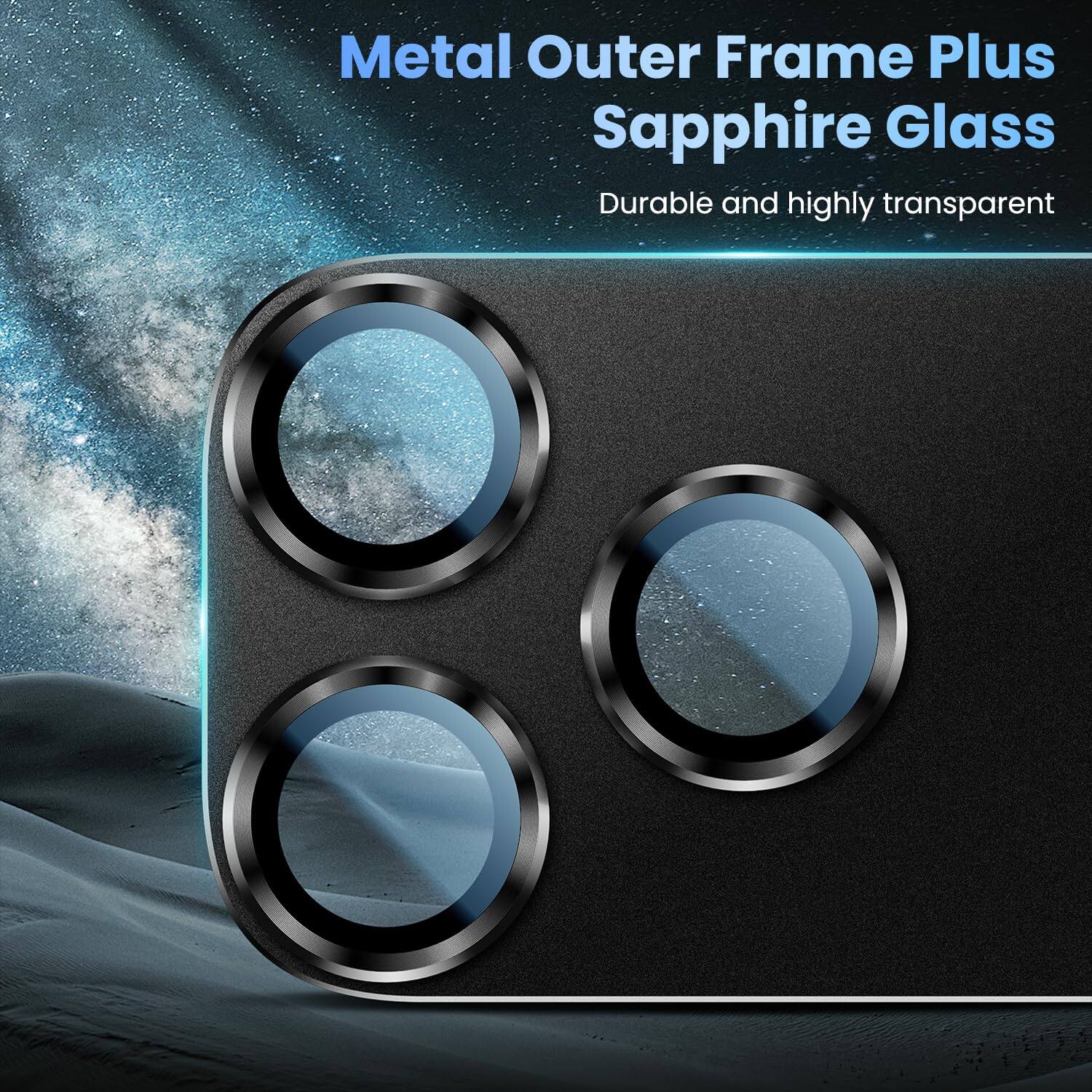 Metal Outer Frame Plus Sapphire Glass  
Durable and highly transparent