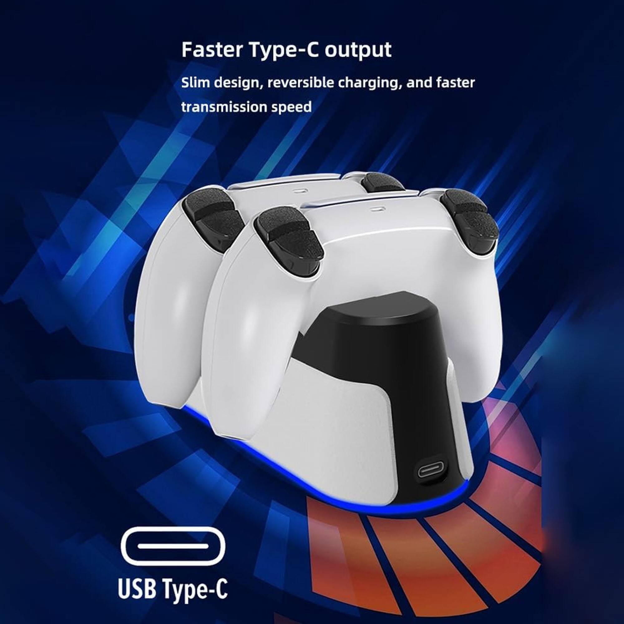 Faster Type-C output  
Slim design, reversible charging, and faster transmission speed  
USB Type-C