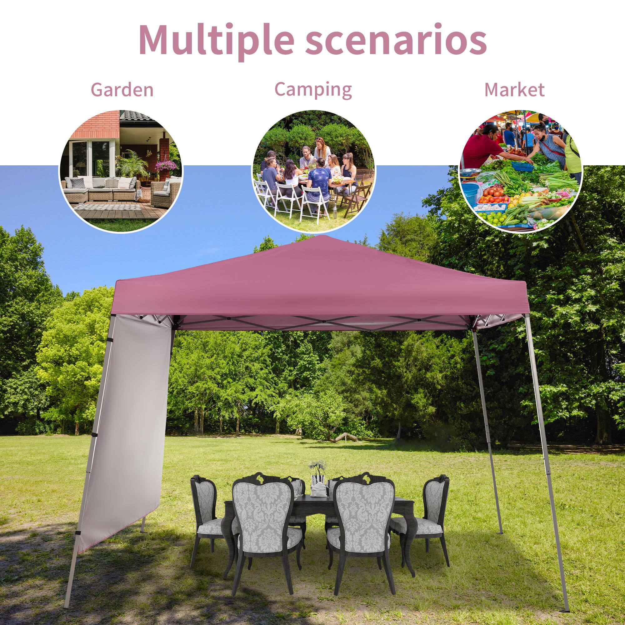 Multiple scenarios  
Garden  
Camping  
Market