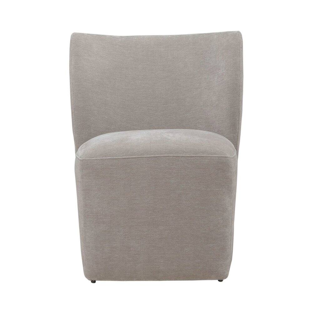 Alt View 1. Liberty Furniture Industries - Accent Dining Chair with Castors - Rounded Back - Truffle Upholstry - Brown.