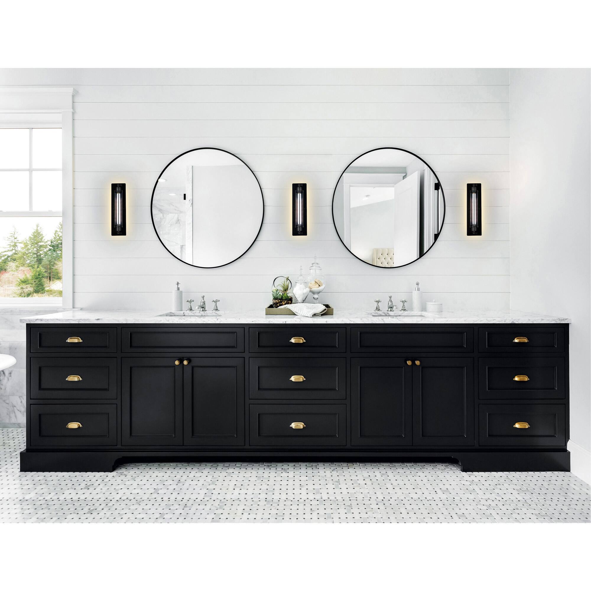 Alt View 2. CWI Lighting - Kiera 1 Light Wall Sconce With Black Finish - Black.