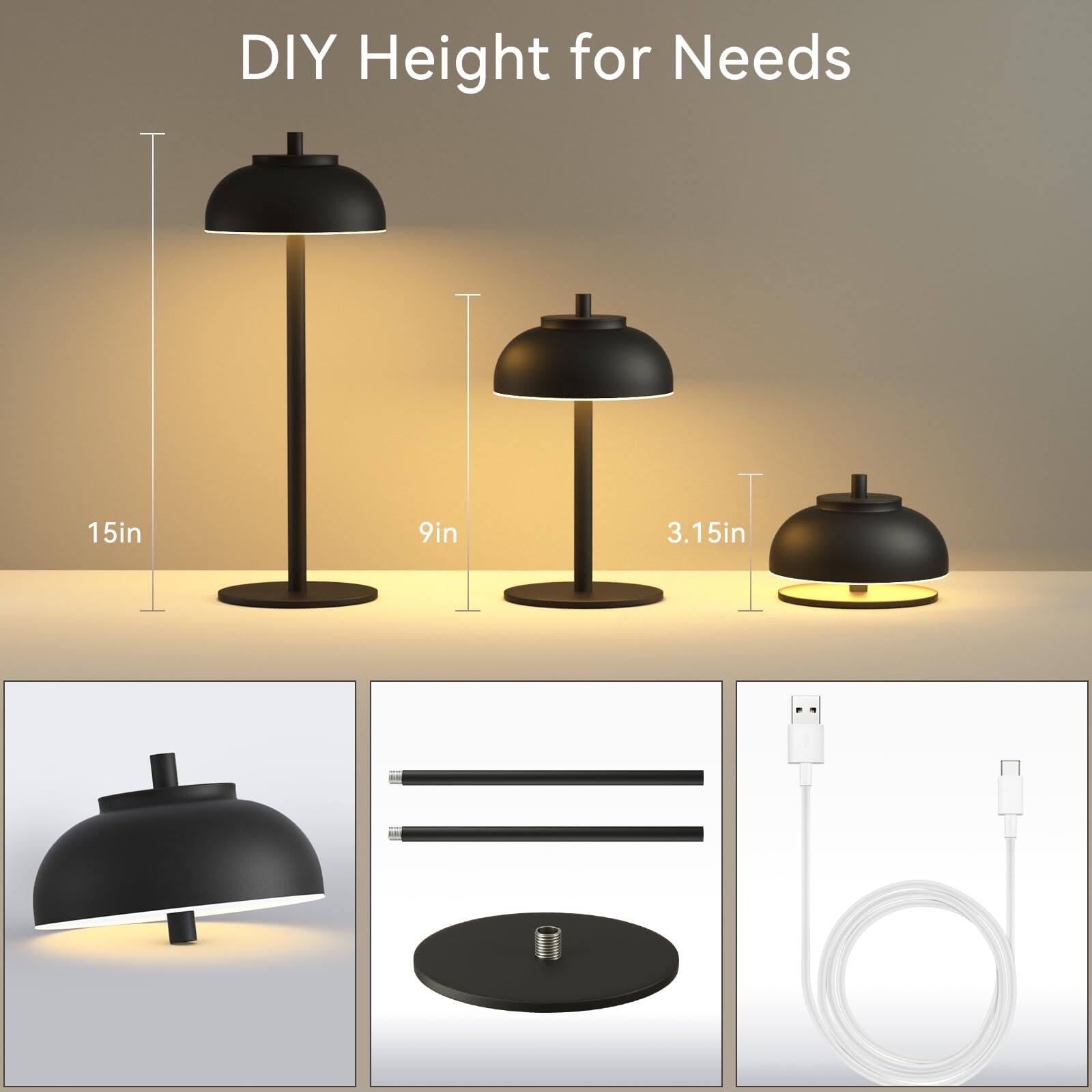 DIY Height for Needs

15in  
9in  
3.15in