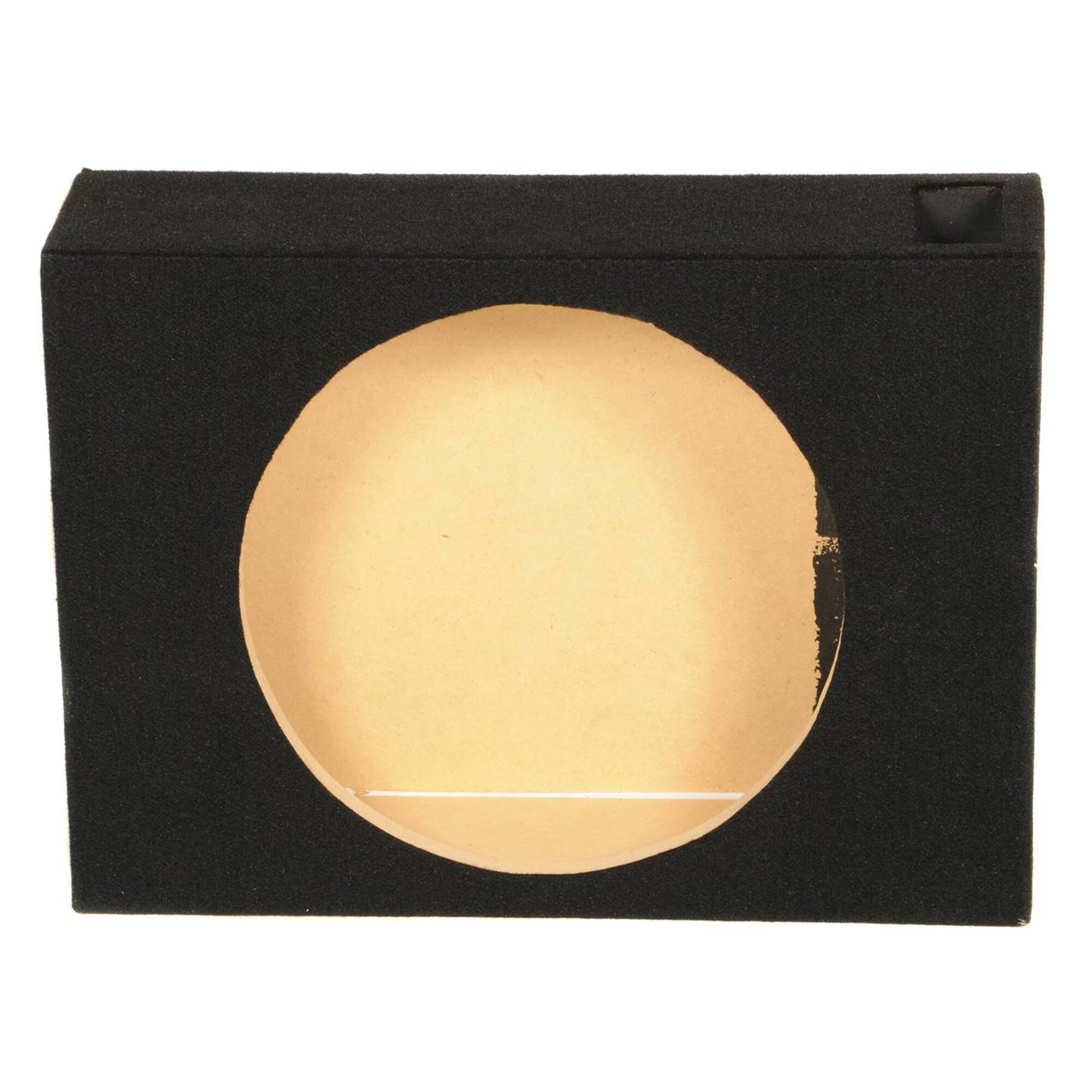 Alt View 3. QPower - QPower Shallow Vented Subwoofer Enclosure, Single 10 Inch Car Sub Speaker Box - Black.