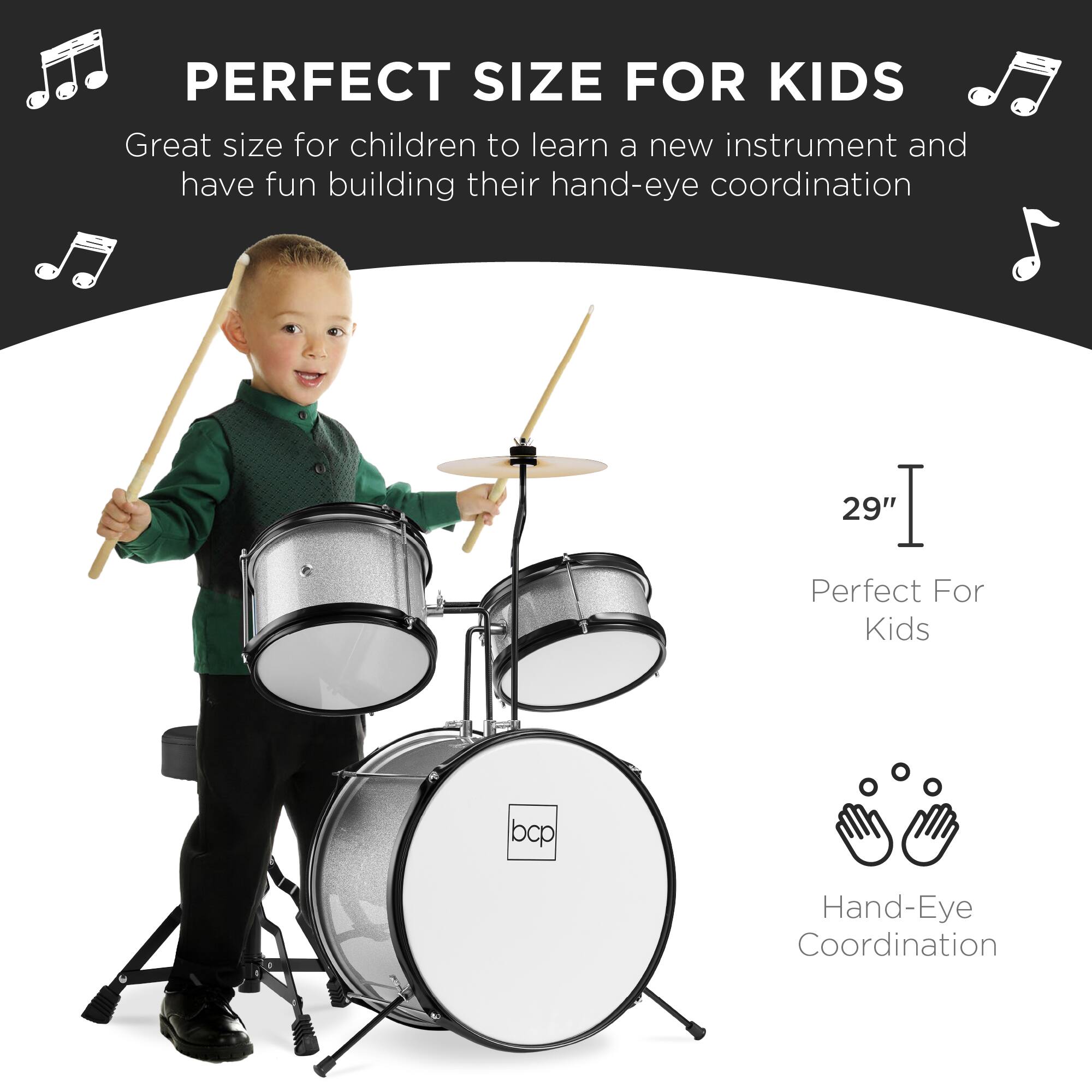 PERFECT SIZE FOR KIDS

Great size for children to learn a new instrument and have fun building their hand-eye coordination

29" Perfect For Kids

Hand-Eye Coordination