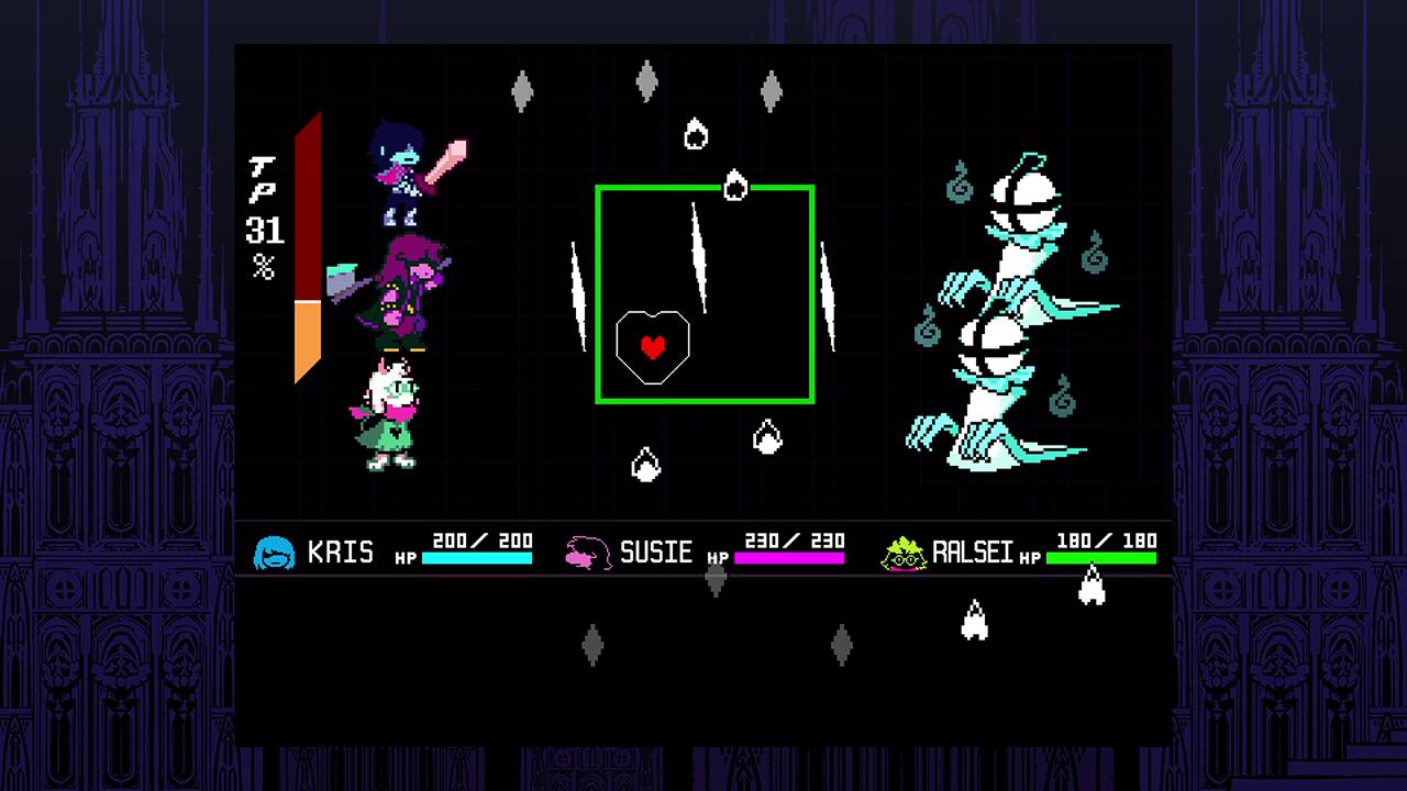 TP 31%  
KRIS HP 200/200  
SUSIE HP 230/230  
RALSEI HP 180/180