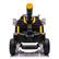 Alt View 9. ELEMENT ACE - Large 3-Seater Children's Electric Ride-On Vehicle with Remote Control, LED Lights, and Bluetooth Music Player - Yellow.