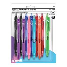 uni-ball - JETSTREAM ELEMENTS Retractable Ballpoint Pens, Medium Point, Inks, 12/Pack - Assorted