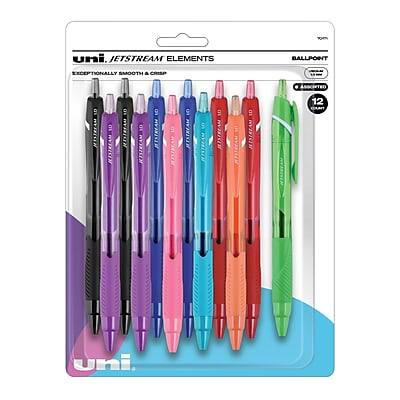 uni JETSTREAM ELEMENTS  
EXCEPTIONALLY SMOOTH & CRISP  
BALLPOINT  
12 COLORS  
uni