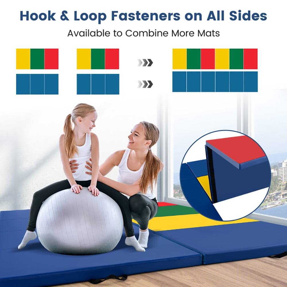 Hook & Loop Fasteners on All Sides  
Available to Combine More Mats