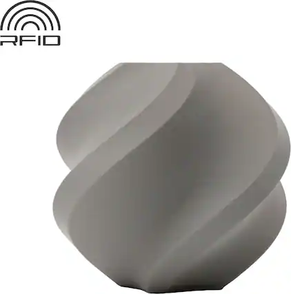 Front. Bambu Lab - 1.75mm PLA Basic Filament - Gray.