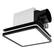 Front. Akicon - Bathroom Exhaust Fan with Light, Dimmable 3CCT LED Light with Night Light, 80 CFM, 2 Sones, Square, Black - Black.