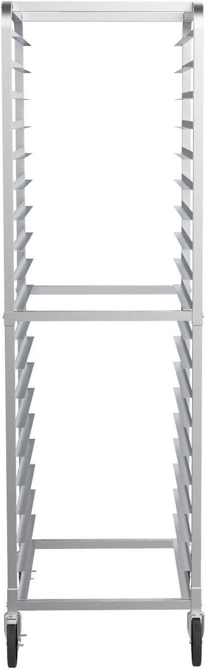 Alt View 2. Winado - 20 Tier Stainless Steel Bakery Rack Hold up to 20 Full or 40 Half Size Bun Pans for Restaurant & Commercial Kitchen Use - Silver.