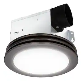 Akicon - Bathroom Exhaust Fan Light, 80 CFM 2 Sones, 15 Watt Dimmable 3000K/4000K/5500K 3CCT LED Light Oil Rubbed Bronze - Oil-Rubbed Bronze