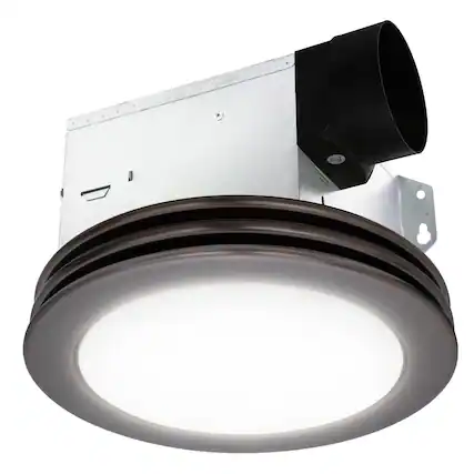 Front. Akicon - Bathroom Exhaust Fan Light, 80 CFM 2 Sones, 15 Watt Dimmable 3000K/4000K/5500K 3CCT LED Light Oil Rubbed Bronze - Oil Rubbed Bronze.