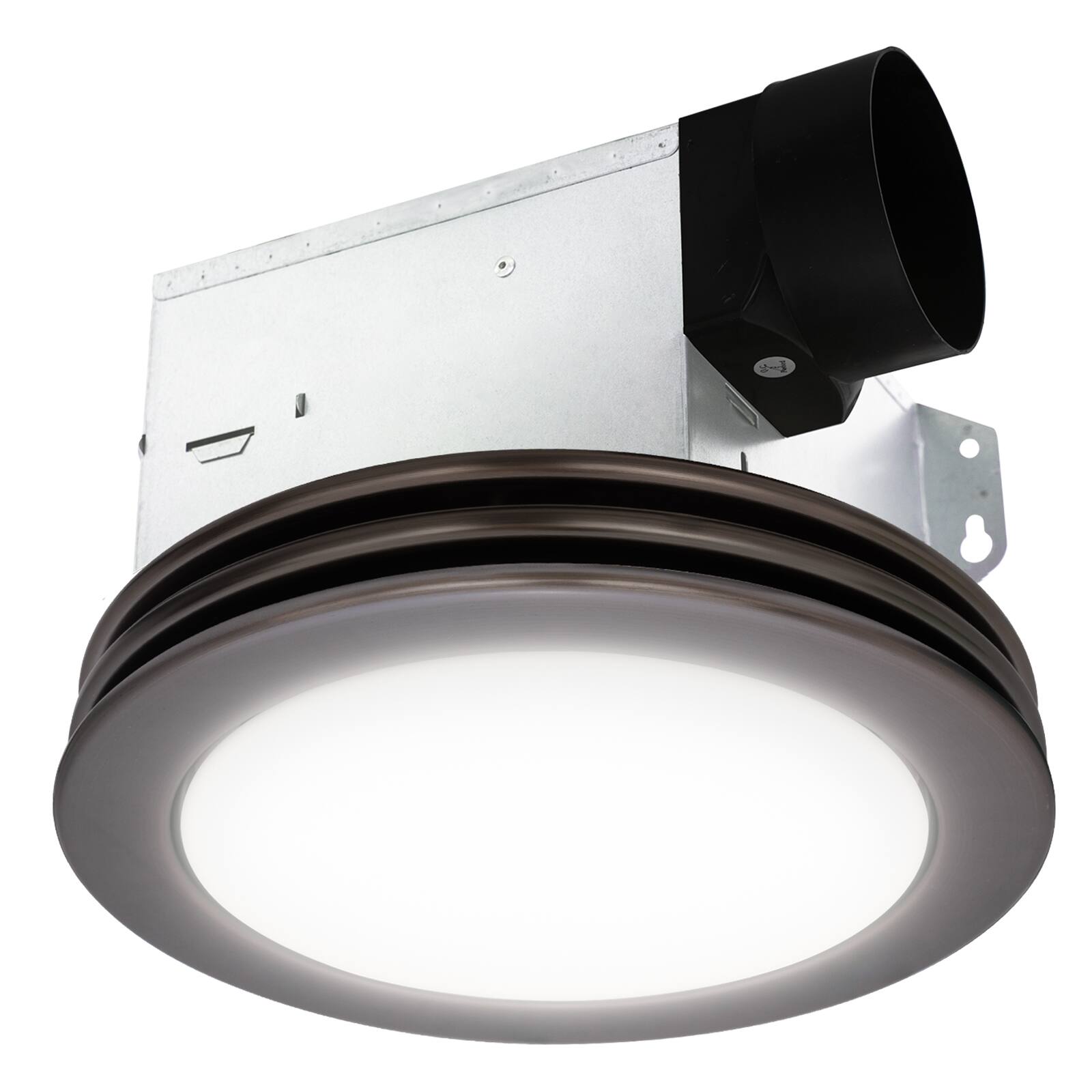 Front. Akicon - Bathroom Exhaust Fan Light, 80 CFM 2 Sones, 15 Watt Dimmable 3000K/4000K/5500K 3CCT LED Light Oil Rubbed Bronze - Oil Rubbed Bronze.