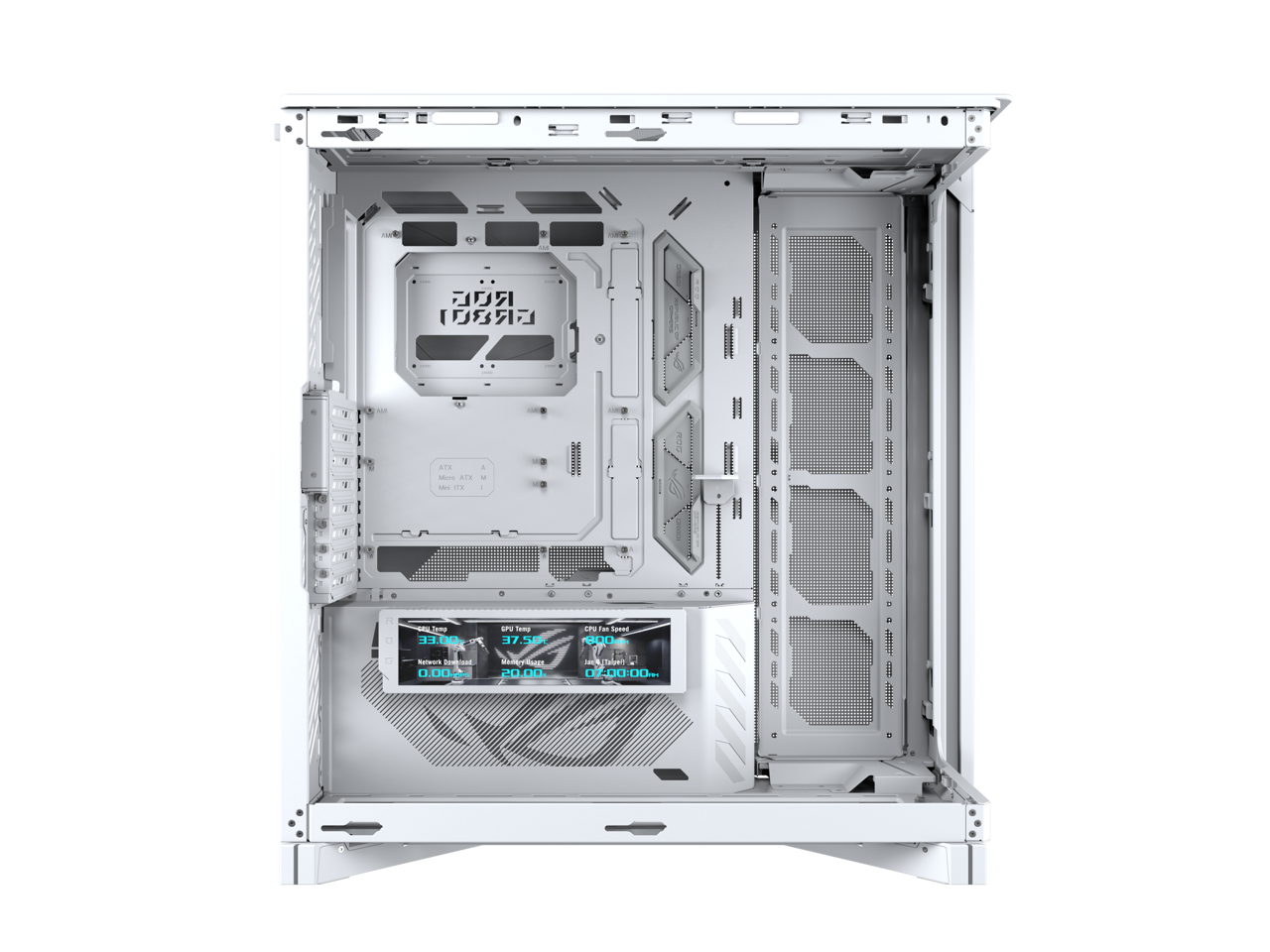 ELAM  
ROG GR801  
S |  
HOUR  
ACKWORDS  
AFA ARCHE AIR Mine XII  
A -- -  
SOLL TIME 3.00  
CPU heep 37.50%  
CPU Tax Loved 800ml  
Network @comedecial_ 0.00ml  
Memerrou.co 20.00  
MINAL TIMES 07:00:00m