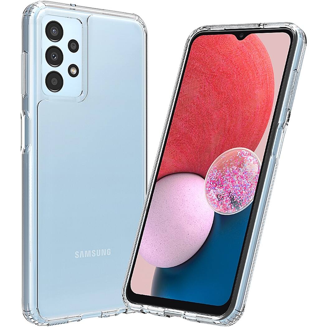 Alt View 15. SaharaCase - Hybrid-Flex Hard Shell Series Case for Samsung Galaxy A13 4G and A13 LTE - Clear.