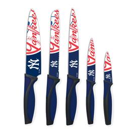 Woodrow - New York Yankees 5-Piece Stainless Steel Cutlery Knife Set - Multicolor