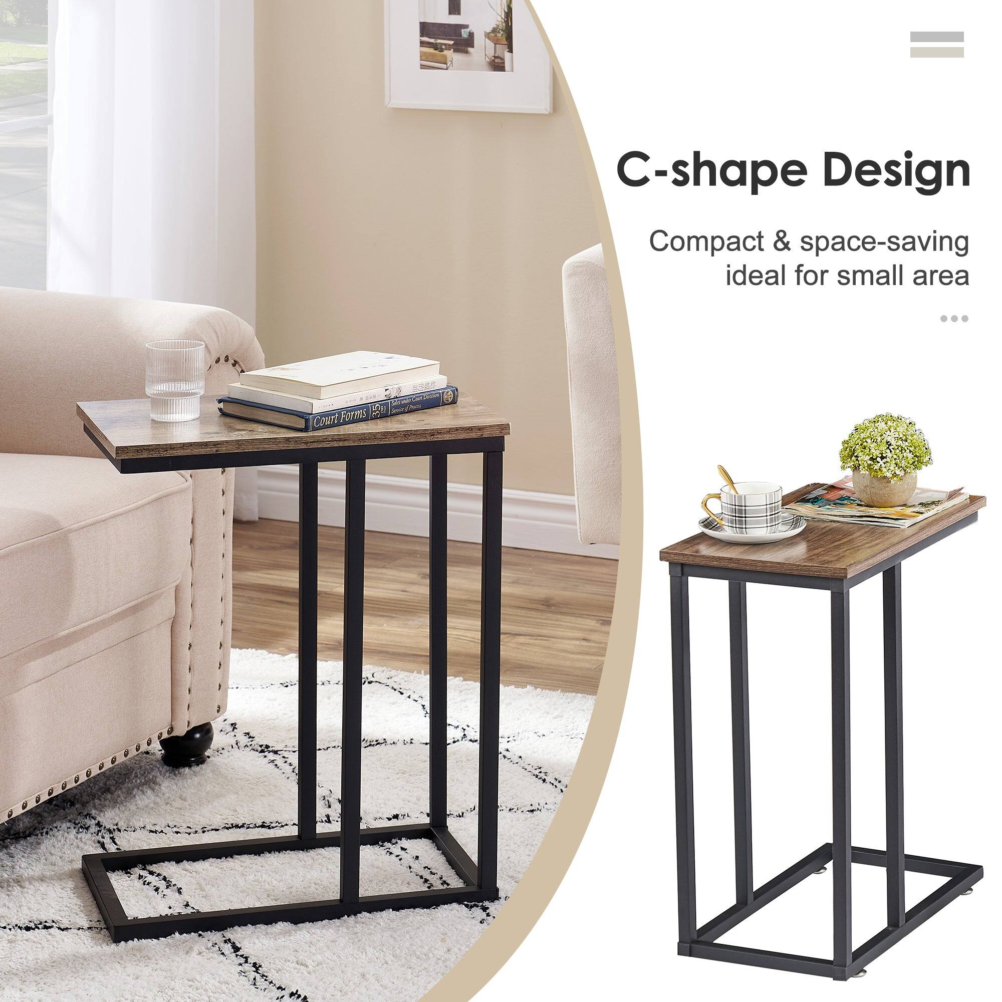 C-shape Design  
Compact & space-saving ideal for small area
