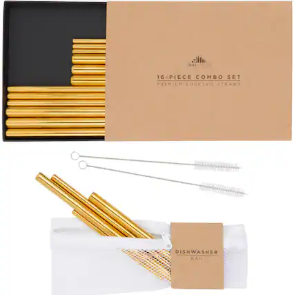 16-PIECE COMBO SET
PREMIUM COCKTAIL STRAWS
DISHWASHER BAG