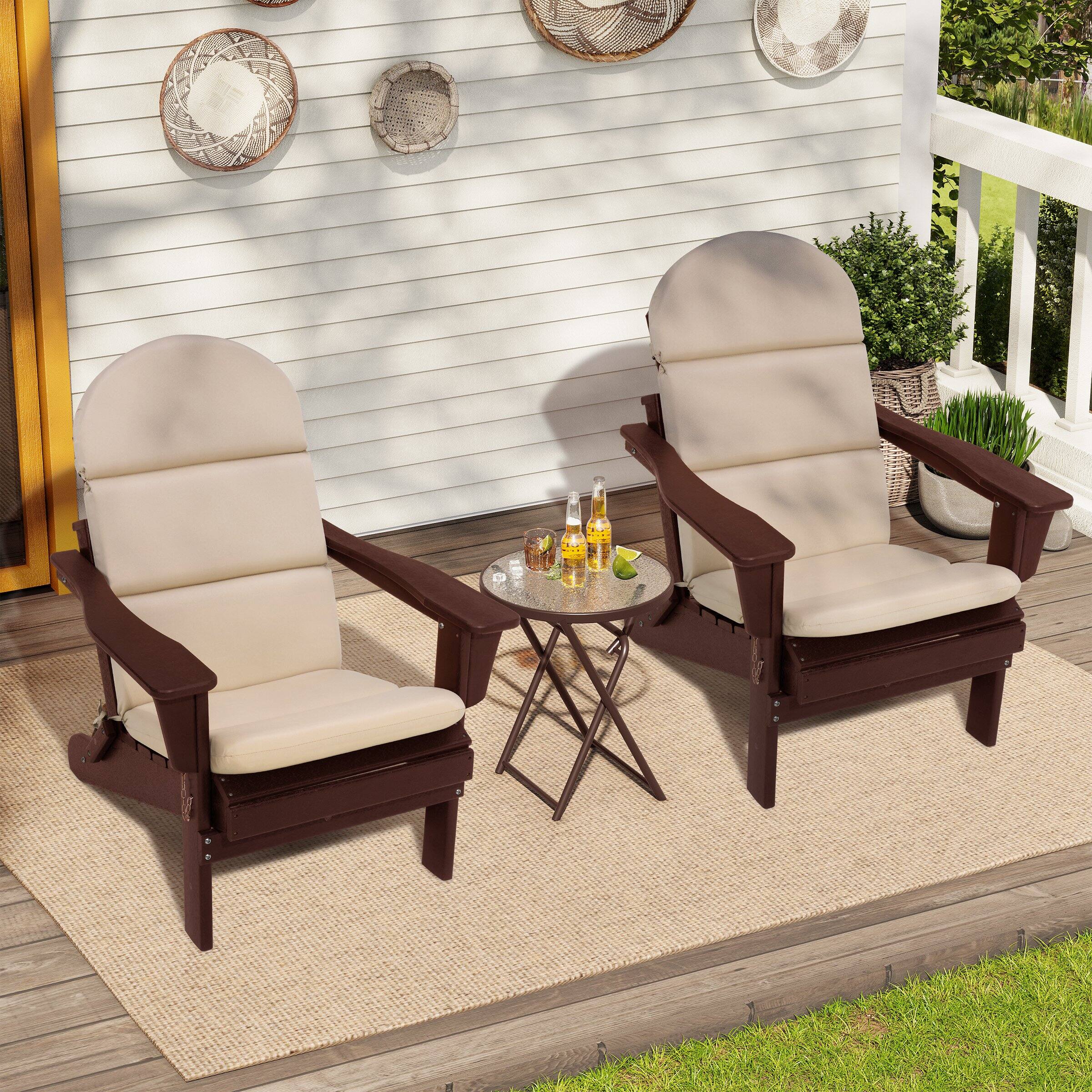 Alt View 8. Crestlive Products - Crestlive Products Outdoor Adirondack Patio Chair Cushion - Beige.