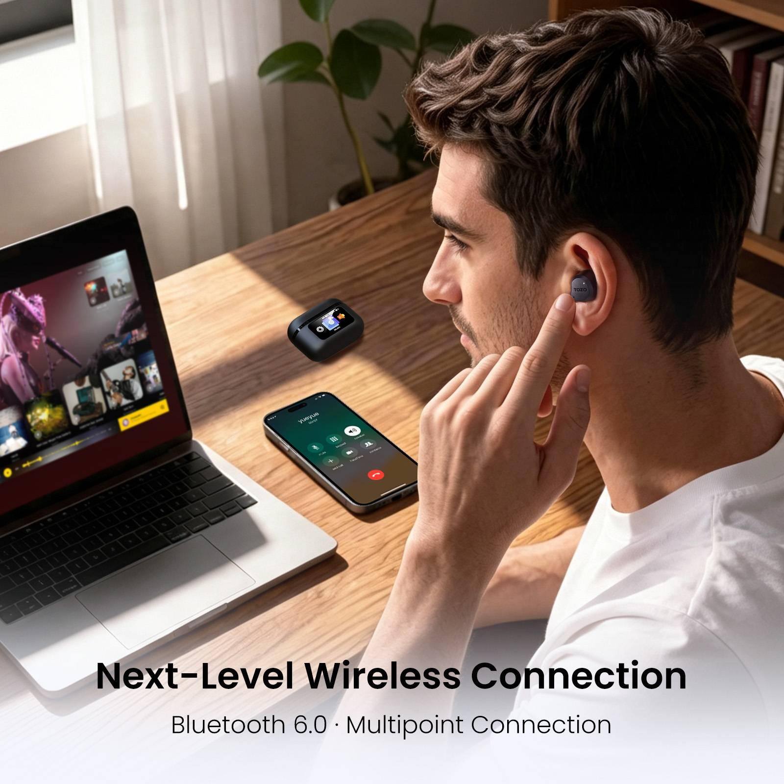 yueyue 2016* 
+
f
5
1
6
/
1
I
1
Next-Level Wireless Connection Bluetooth 6.0 Multipoint Connection