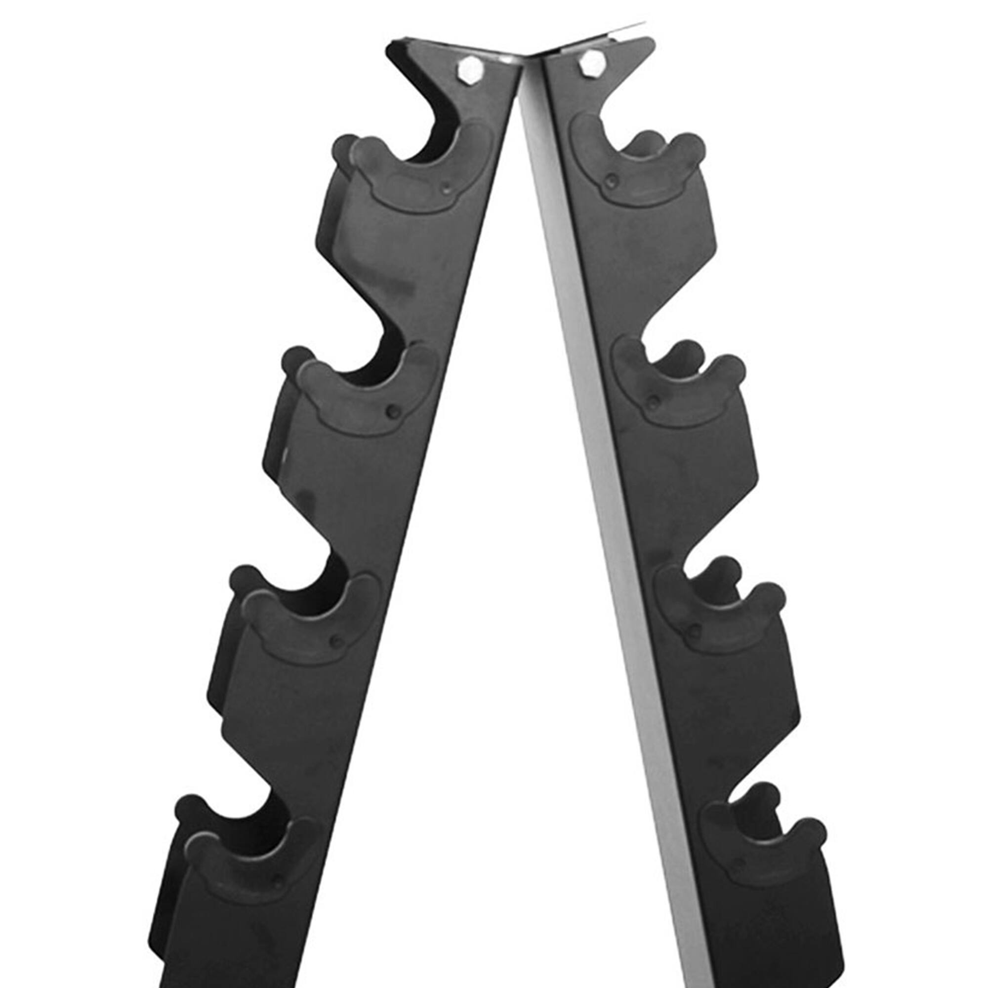 Alt View 5. BalanceFrom Fitness - BalanceFrom Dumbbell Weight Set with Storage Rack with Pair of 10, 15, 20, 25, 30 lbs - Black.