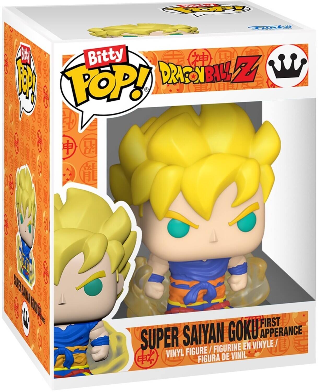 Bitty POP! DRAGONBALLZ
FIRST SUPER SAIYAN GOKU APPERANCE / FIGURINE EN VINYLE/ VINYL FIGURE VINIL  FIGURA DE