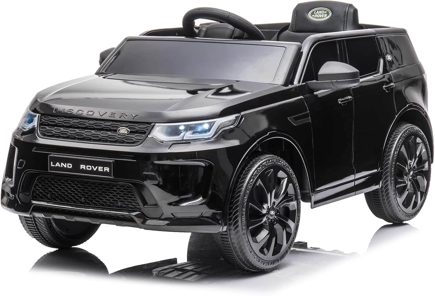 Acekool - 12V Licensed Land Rover Kids Ride On Car, Electric Toy w/Parent Remote, MP3 Music Player & LED Lights, for Ages 3-8 - Black