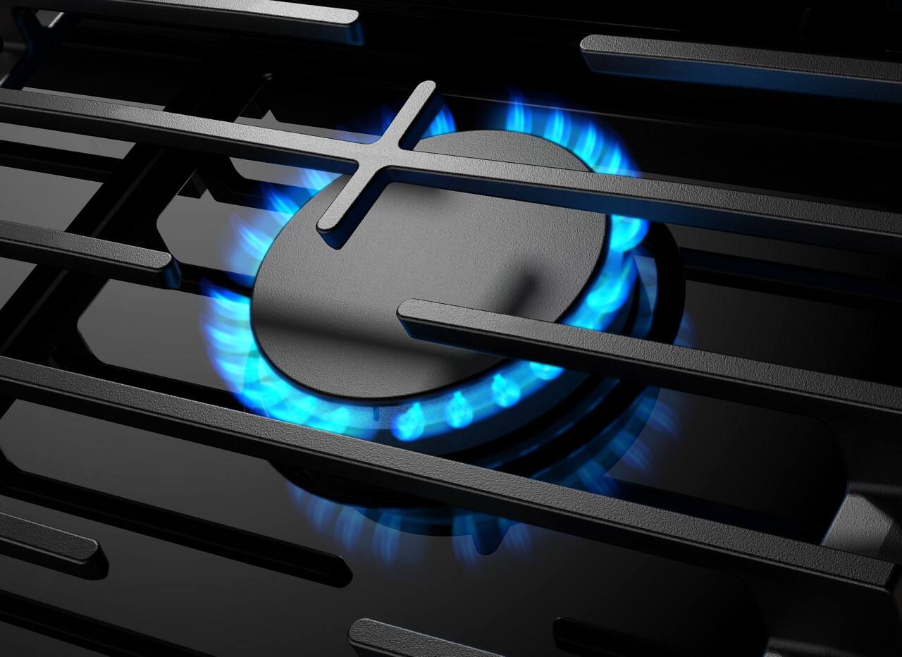 Alt View 14. Whirlpool - Whirlpool - 36" Built-In Gas Cooktop with 5 Burners and EZ-2-Lift Hinged Cast-Iron Grates - Black.