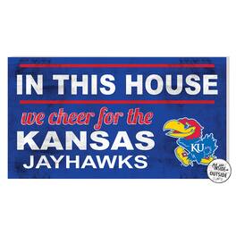 Jardine - Kansas Jayhawks 11'' x 20'' Indoor/Outdoor In This House Sign - Blue
