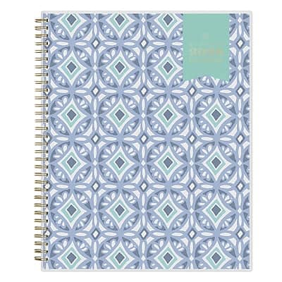 Blue Sky - 2026 Day Designer Tile Frosted 8.5" x 11" Weekly & Monthly Planner, Plastic Cover - Multicolored