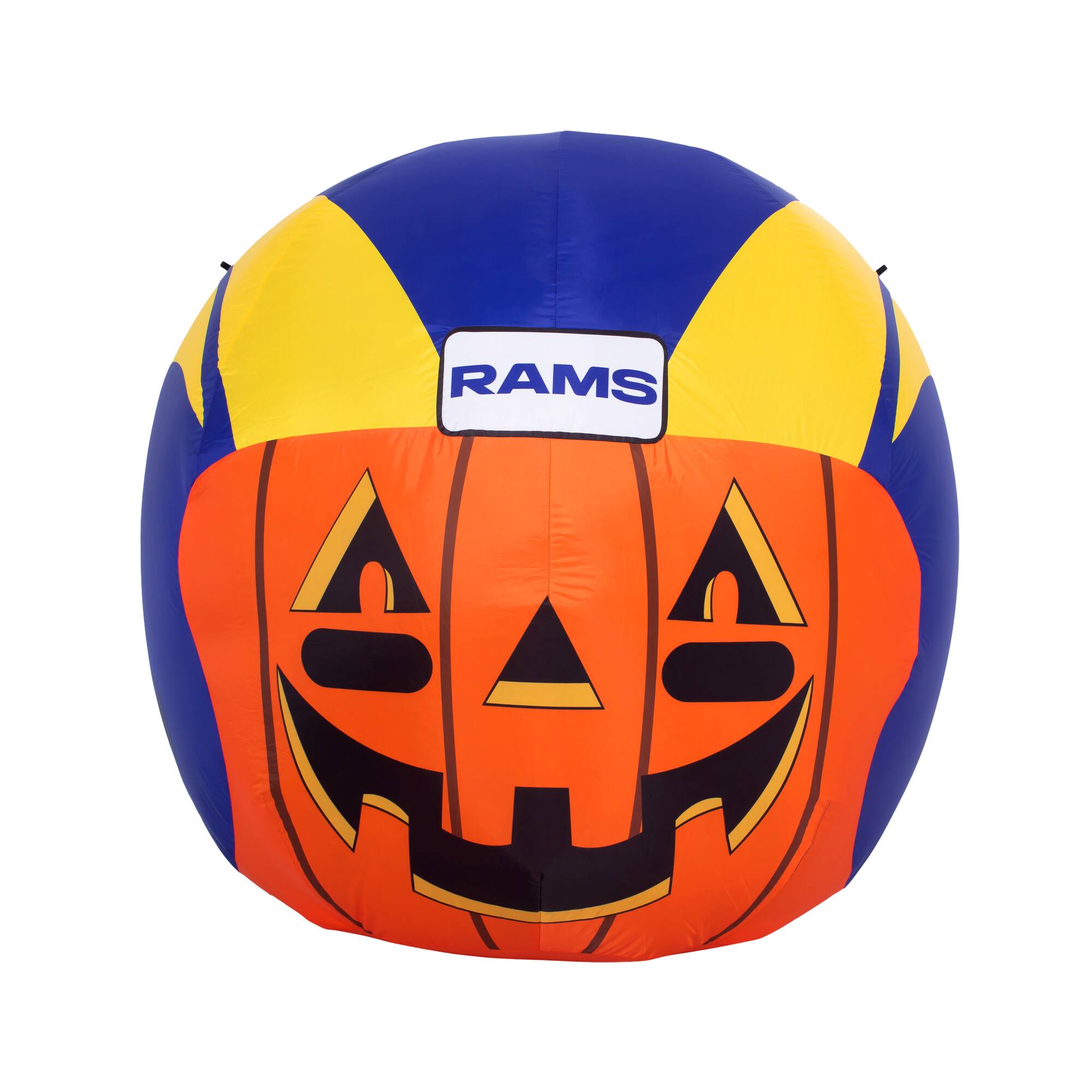 Alt View 1. Sporticulture - Los Angeles Rams 4' Inflatable Jack-O'-Helmet - Multicolor.