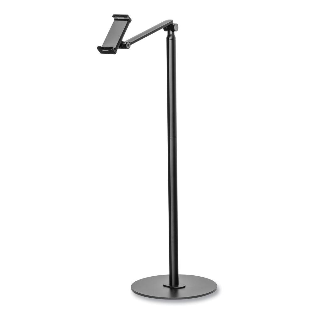 Left. KanTek - TS830 Tablet/Phone Stand/Floor Stand - Black - Black.