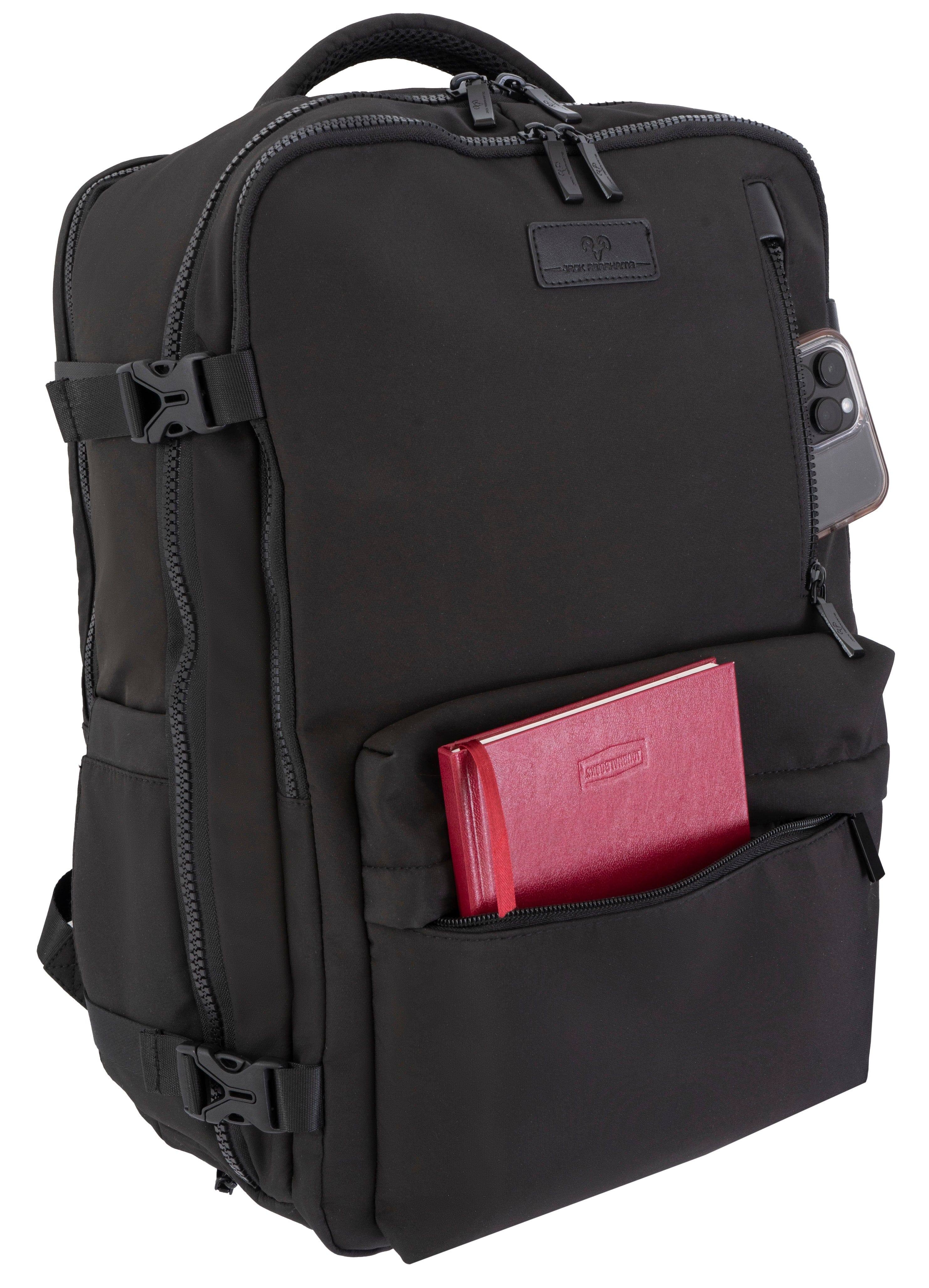 Jack Abrahams The Jackson 19 Inch Nylon Travel Backpack with Shoe ...
