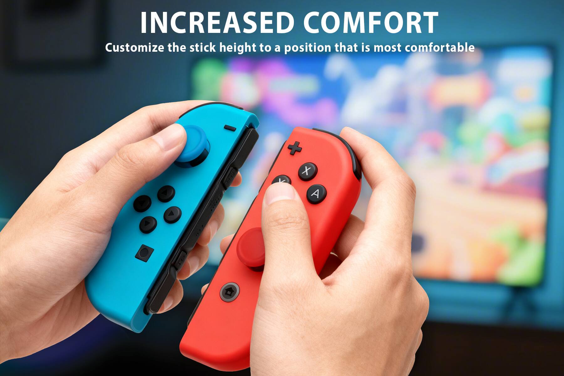 INCREASED COMFORT  
Customize the stick height to a position that is most comfortable